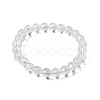 Natural Quartz Crystal Beaded Stretch Bracelets X-BJEW-Q692-46-8mm-3