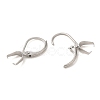 304 Stainless Steel Leverback Earring Findings STAS-U025-01P-01-2