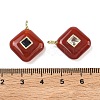 Natural Carnelian Pendants G-K372-05G-10-3