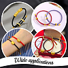 5 Sets Brass Cord Ends KK-BBC0009-28-5