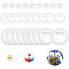 PandaHall Elite 30Pcs 3 Size Acrylic Button Pin Badge TACR-PH0001-66-1