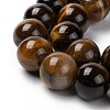 Natural Tiger Eye Round Bead Strands X-G-R200-14mm-3