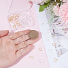 50Pcs 2 Colorsc Brass Linking Rings KK-UN0005-67-4