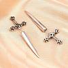 316 Surgical Stainless Stud Earrings EJEW-C160-18-4