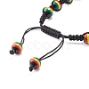 Adjustable Braided Beads Bracelets BJEW-JB07014-4
