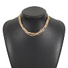 Iron Box Chain Necklaces NJEW-U046-03G-1