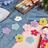 36Pcs 6 Colors Towel Embroidery Style Cotton Iron on/Sew on Patches DIY-GO0002-60-3
