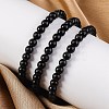 Natural Rainbow Obsidian Stretch Bracelets BJEW-F315-6mm-3