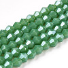 Opaque Solid Color Electroplate Glass Beads Strands LS-EGLA-A039-P2mm-A08-1