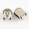 Tibetan Style Buddha Alloy Slide Charms TIBEB-Q064-53AS-NR-1