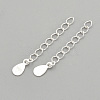 925 Sterling Silver Twisted Extender Chains LS-STER-S002-33-2