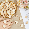 120Pcs 2 Styles Natural Maple Wood Beads WOOD-SC0002-28-3