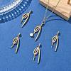 SHEGRACE Brass Micro Pave Cubic Zirconia Peg Bails Pin Pendants XGRQ5F599-815G-4