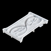 Valentine's Day Sandglass with Couple DIY Wall Decoration Statue Silicone Molds SIL-F007-11-5
