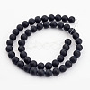 Dyed & Heated Natural Black Agate Bead Strands LS-G-H056-10mm-2