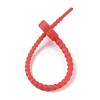 Flower Shape Silicone Cable Zip Ties AJEW-C034-01B-3