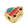 Rack Plating Brass Enamel Beads KK-U029-22G-11-2