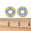 Brass Enamel Beads KK-P290-31G-01-2