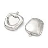 304 Stainless Steel Pendant Cabochon Settings STAS-C167-07D-P-2