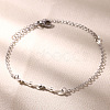 Mother's Day 201 Stainless Steel Link Bracelets WG2A4DB-02-2