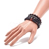 4Pcs 4 Style Natural Coconut & Wood & Mixed Gemstone Beaded Stretch Bracelets Set BJEW-JB08835-3