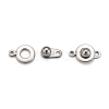 Tarnish Resistant 201 Stainless Steel Snap Clasps X-STAS-K148-11-2