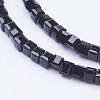 Cube Shaped Crystal Glass Beads Strands X-GLAA-F012-A02-1