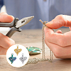 18Pcs 3 Colors 304 Stainless Steel Pendant Rhinestone Settings STAS-DC0013-35-7