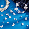 400Pcs 10 Styles ABS Plastic Imitation Pearl Beads KY-PH0002-06-2