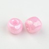 6/0 Opaque Colours Round Glass Seed Beads X-SEED-A010-4mm-55-2