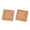 Kraft Paper Earring Display Cards with Hanging Hole EDIS-N010-01-3