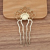 Alloy Hair Comb Findings PW-WGF914F-04-1