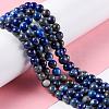 Natural Lapis Lazuli Round Beads Strands X-G-I181-09-6mm-4
