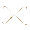 304 Stainless Steel Cable Chain Necklace Making STAS-P045-01G-3