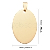 304 Stainless Steel Pendants STAS-I140-18G-3