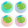 4Pcs 4 Colors Silicone Replacement Thumb Grip Caps AJEW-GF0009-67C-1