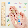 80pcs 4 colors Opaque Spray Painted Acrylic Cabochons ACRP-DC0001-01-2