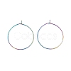 Ion Plating(IP) 316 Surgical Stainless Steel Hoop Earrings Findings STAS-F149-32M-A-2
