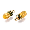 Brass Enamel Charms KK-G462-31LG-2