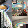 Waterproof PVC Colored Laser Stained Window Film Adhesive Stickers DIY-WH0256-031-5