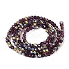 AB Color Plated Transparent Glass Rondelle Beads Strands EGLA-T029-2mm-10T-2