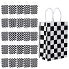 40Pcs Tartan Printed Paper Packing Tote Bags CARB-GO0001-01-1