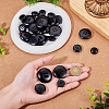25Pcs 5 Styles 4-Hole Resin Buttons BUTT-TA0001-49-6