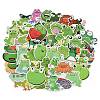 50 Pieces Cartoon Frog Doodle Paper Stickers STIC-R001-36-1