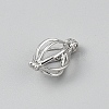 Sterling Silver Bead Cage Pendants STER-WH0008-86-2