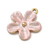 304 Stainless Steel Enamel Pendants STAS-I355-09G-04-2