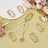 6Pcs Alloy Screw Carabiner Lock Charms FIND-UN0003-31LG-4