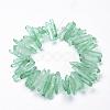 Natural Quartz Crystal Points Beads Strands G-K181-B02-3