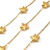 304 Stainless Steel Star Link Chains CHS-G042-02G-1