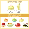 35Pcs 7 Styles Opaque Resin Cabochos RESI-CJ0005-08-2
